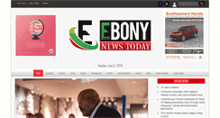 Desktop Screenshot of ebonynewstoday.com