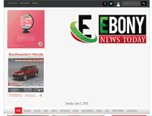 Tablet Screenshot of ebonynewstoday.com